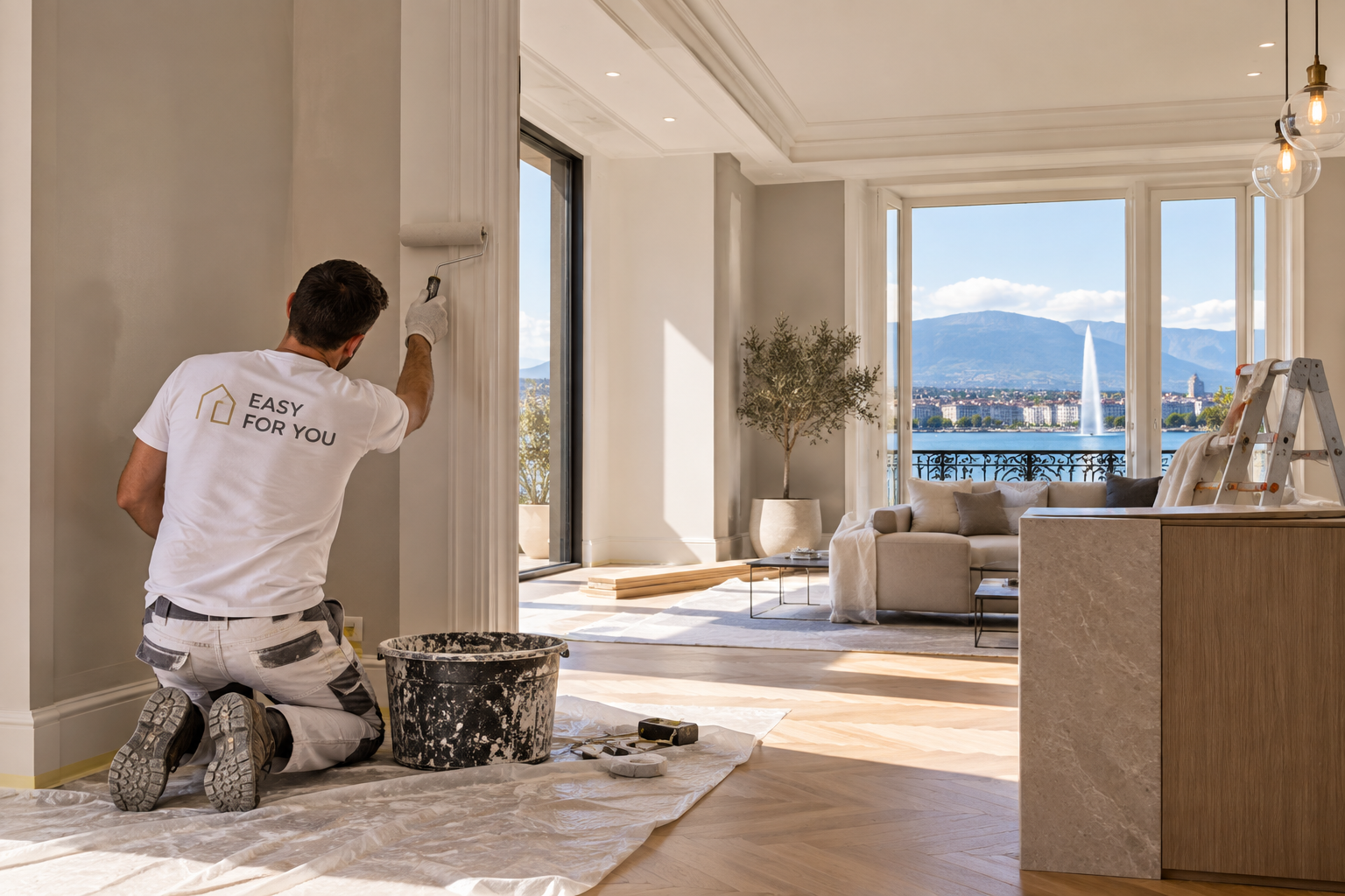 Rénovation et peinture d’un appartement à Genève – Easy For You